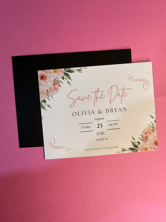 Blush Garden Save the Date